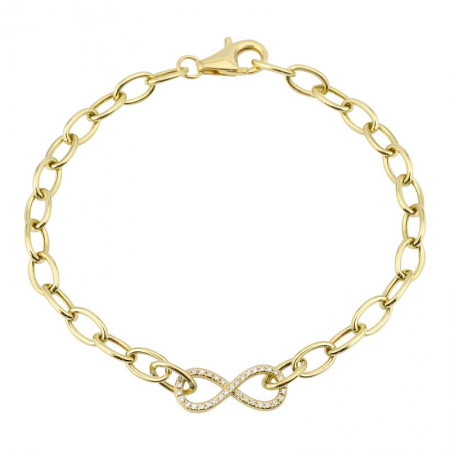 Gold Infinity Bangle Bracelet 14k Gold Filled Cuff Infinity Charm Bracelet  Personalized Holiday Gifts Dainty Valentine's Day Gift - Etsy